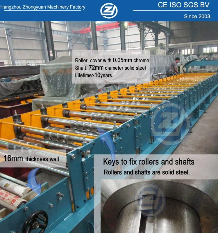 Factory Lifetime Service! Wall Color Roof Building Tile Cold Roll Forming Machine with Mitsubishi PLC