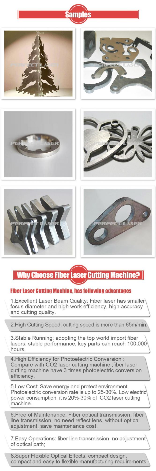 500W Fiber Laser Cutting Machine for Stainless Steel Aluminum Brass