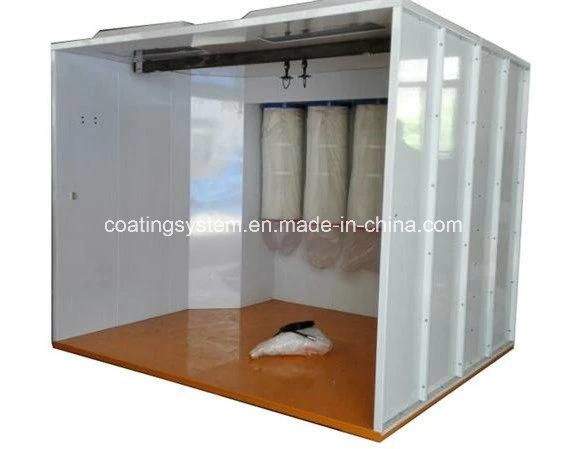 Fast Color Change Powder Coating Spray Paint Booth