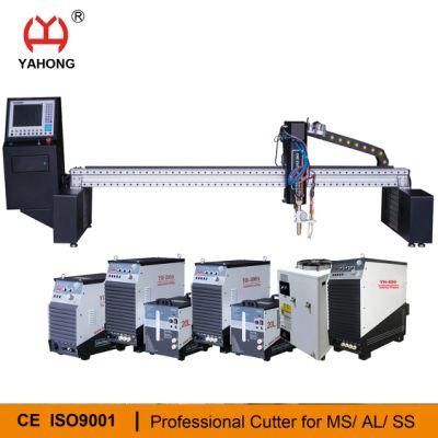 2*6m Light Gantry CNC Plasma Cutter Cost for Sale with 105 120 160 200 300 400 AMP Plasma Power