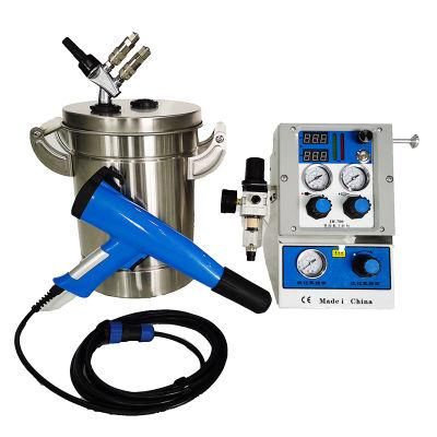 Jinhai Test Electrostatic Powder Spray System Manual Powder Coating Gun with Small Powder Hopper