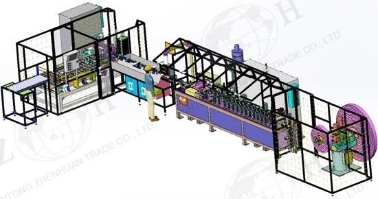 Car Radiator Folded Aluminum B Tube Mill Forming Machine