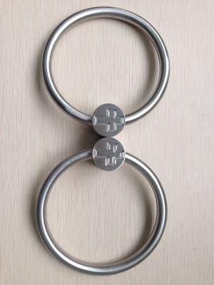 Customized Stainless Steel Ring with Carved Cross