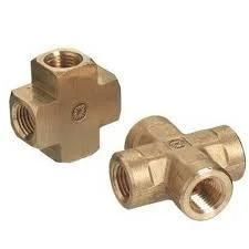 Brass Four-Way Pipe Fittings