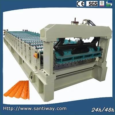 Glazed Steel Roof Tile Cold Roll Forming Machine