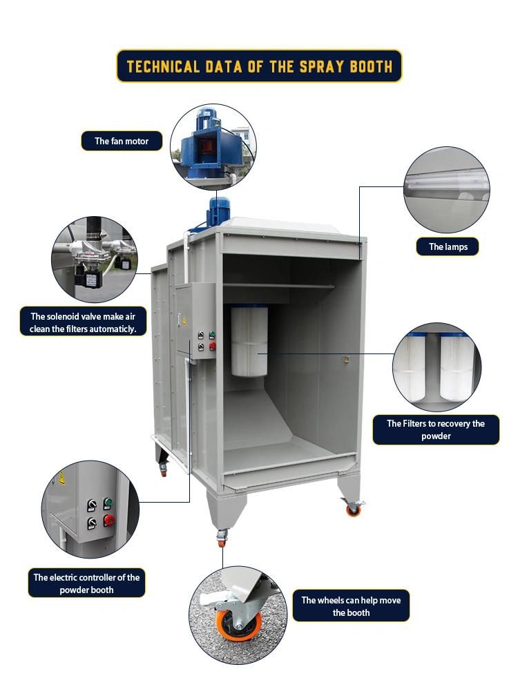 Small Powder Paint Spray Booth