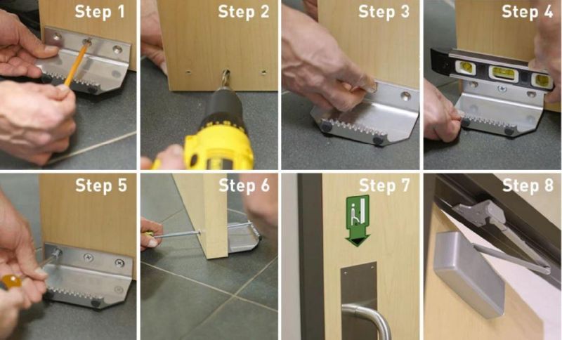 Wholesale Custom Latest Design Virus Prevention Button Pusher Bracket Thick Metal Foot-Operated Hands Free No Touch Foot Door Opener