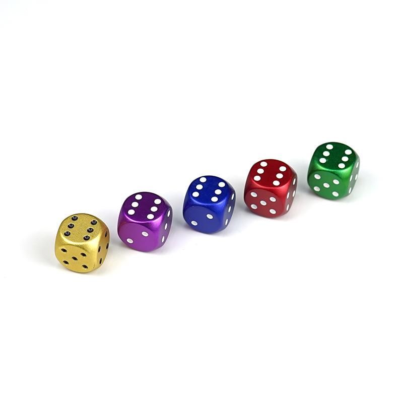 Anodize Colors Aluminum Dice Set