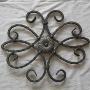 Factory Supply Ornamental Forged Wrought Iron Fence Components