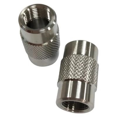 CNC Lathe Aluminum Turning Parts Custom-Made Aeronautical Parts Knurled Anodizing CNC Aluminum Parts