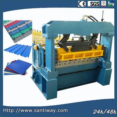 Colored Corrugated Steel Cold Roll Forming Machine