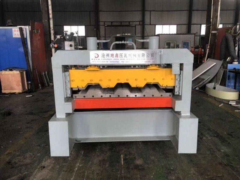 CE and ISO Metal Floor Deck Tile Roll Forming Making Machine