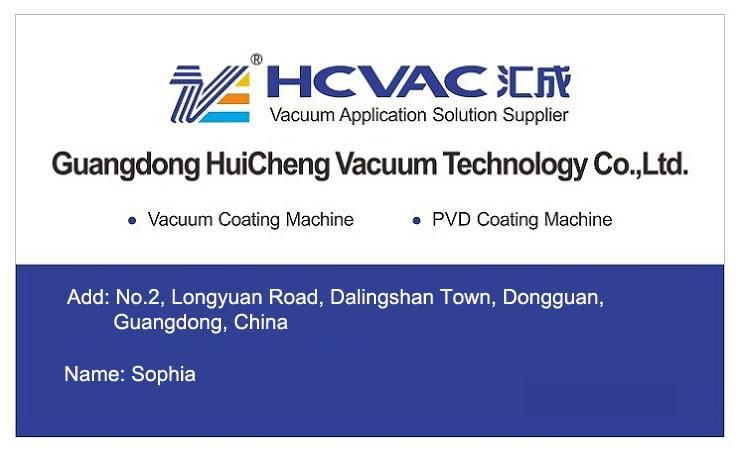 Hcvac Anti-Finger Coating Machine Metal Furniture PVD Coating Machine