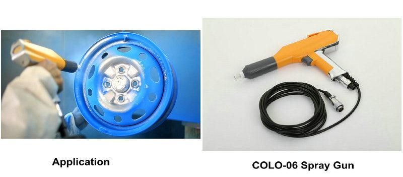 Manual Vibrating Powder Coating System for Motorcycle Wheel