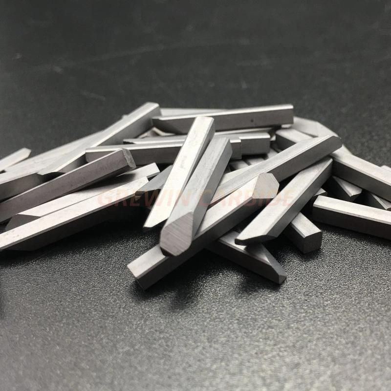 Gw Carbide-Sintered Cemented Tungsten Carbide Snow Plow Blade Inserts Cutting Tips