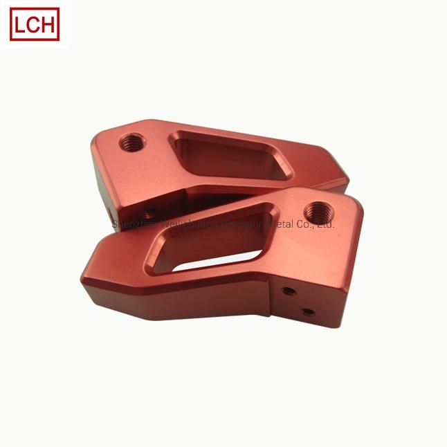 Custom Aluminum Connecting CNC Turning Machining Color Anodized