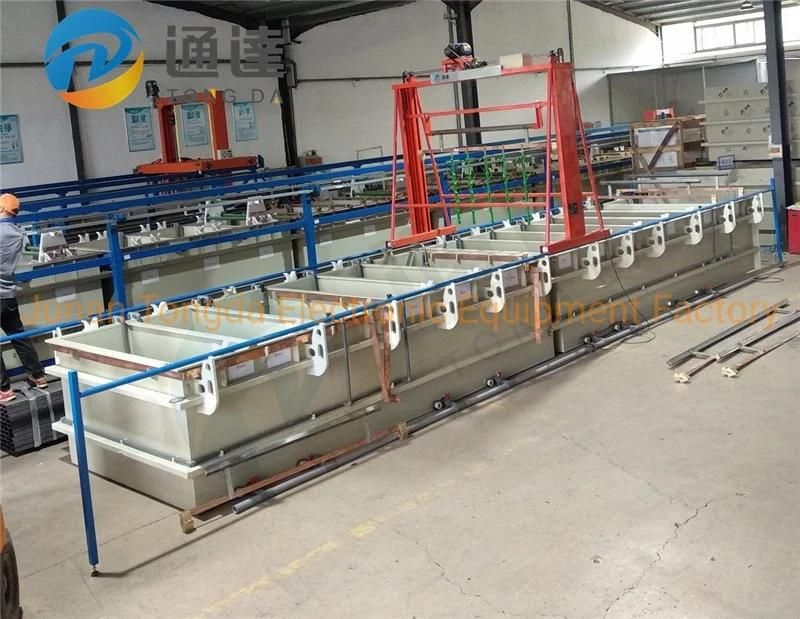 3000A Copper Plating Machine New Zinc Electroplating Plant for Rack