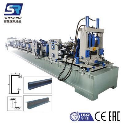 High Accuracy Metal Iron Light Steel Keel C Section Strut Shaped Channel Cold Roll Forming Machine