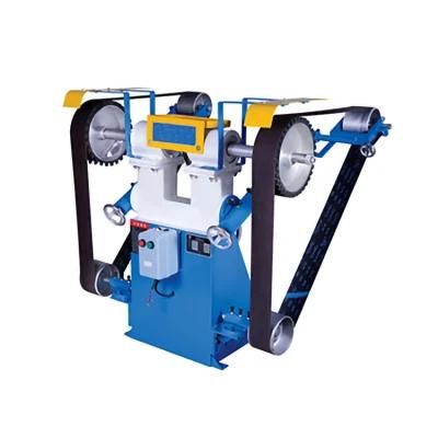High-Quality Safety Manual Double Grinding Machine with Abrasive Belt