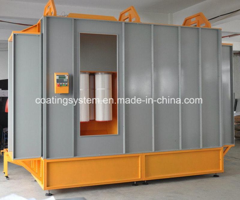 Tunnel Powder Coating Paint Spray Booth with cartridge Filters