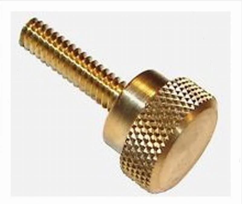 Auto Lathe Customized Precision CNC Turning Steel/Brass Fastener Knurled Bolt