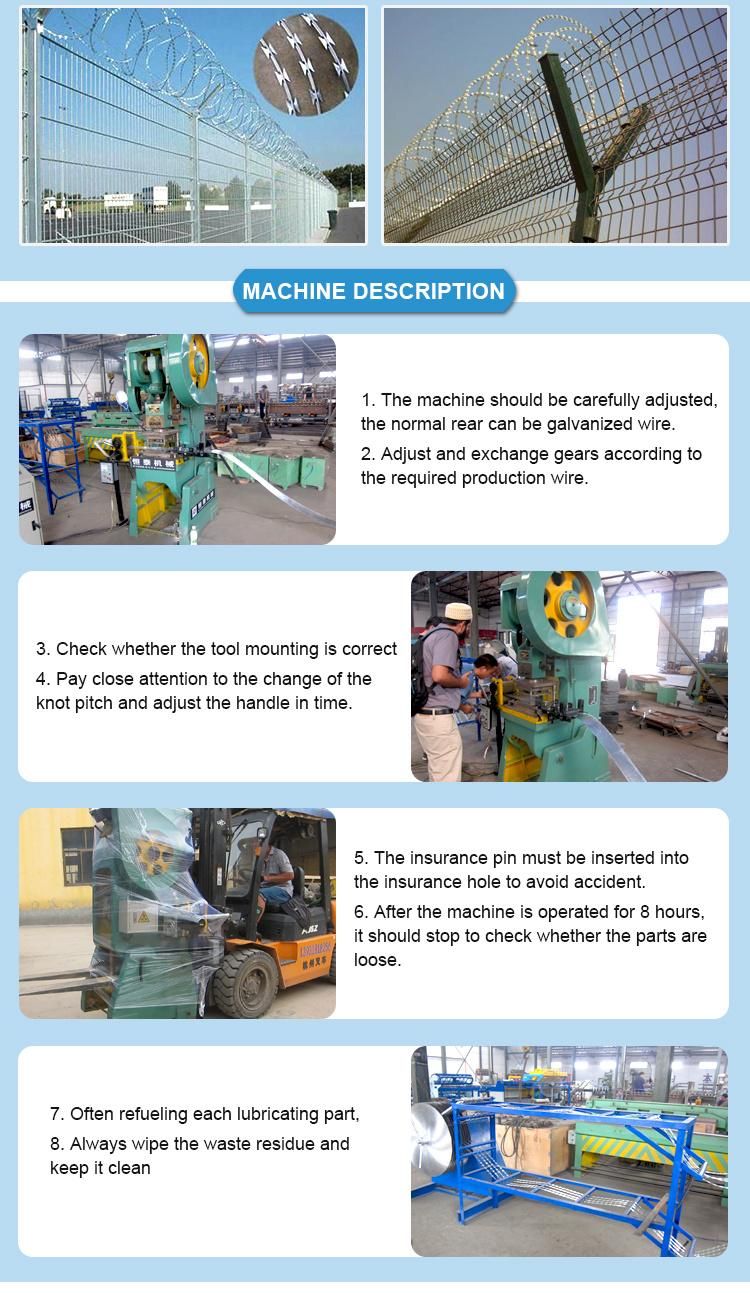 Razor Wire Machine of Made in China with Fast Speed