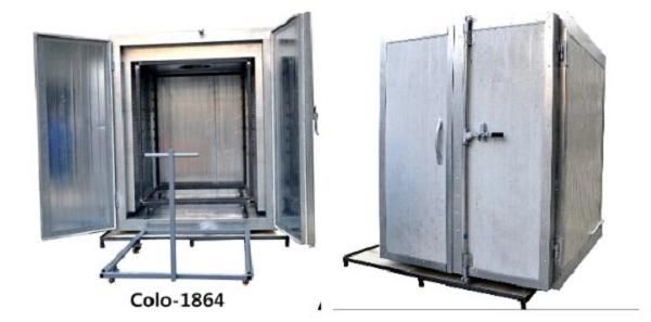12kw Powder Coating Curing Oven with Manual Cart