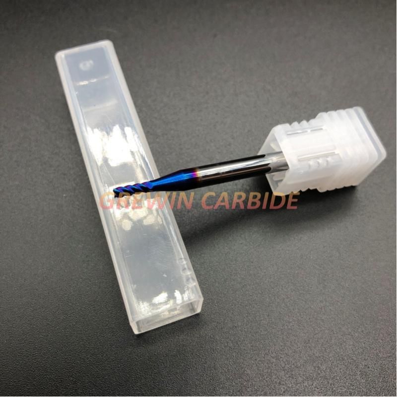Grewin-D4mm*75mm HRC65 4 Flutes Tungsten Carbide Flat End Mill