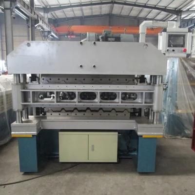 Factory Lifetime Service! Double Layer Wall Panel Steel Metal Roofing Cold Roll Forming Machine with Electric Shear