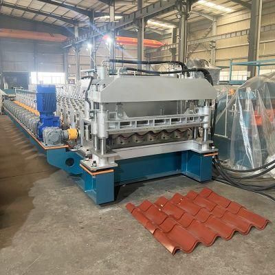 Factory Produce Steel Coils Color Roofing Glazed Tile Roll Forming Machine