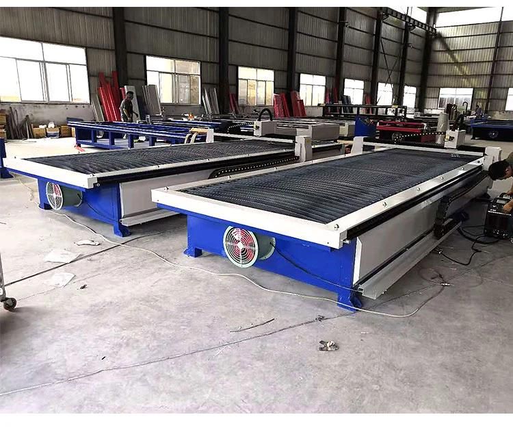 530 1325 63A 120A 200A High Quality CNC Plasma Table with Rotary Cutter
