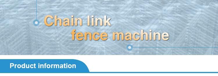 China Manufacturer Automatic Chain Link Fence Making Machine