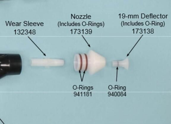 173139 Short Conical Nozzle for Vantage Manual Spray Gun and Versa-Spray Gun