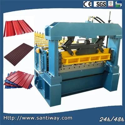 Low Price China Factory Colorful Roof Tile Cold Roll Forming Machine