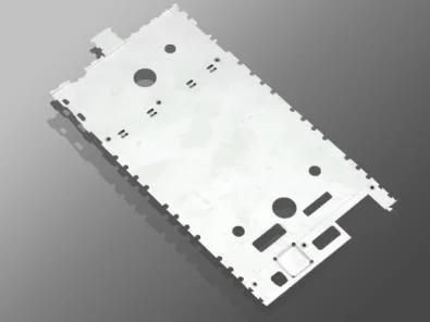 Stainless Steel Custom Sheet Metal Fabrication Etching Part for Phone with Pem Nut Installed