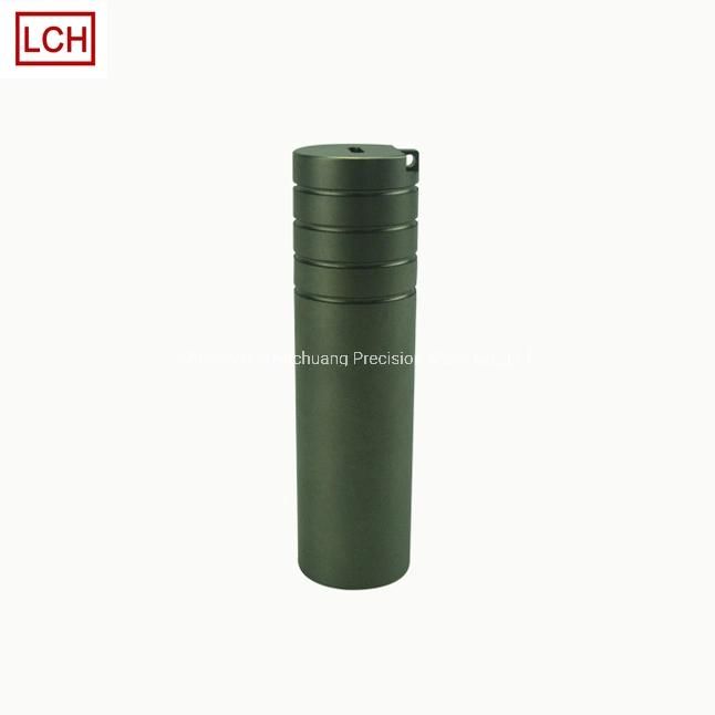 Custom Aluminum Sleeve Parts CNC Turning Machining Color Anodized