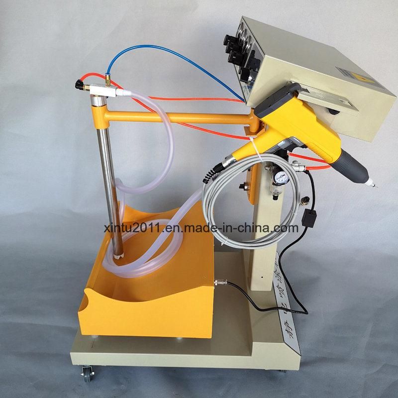 Aluminum Profiles Box Feeder Vibrating Manual Powder Coating Equipment with Powder Guns