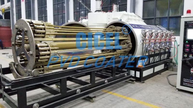 Horizontal Glass Bangles PVD Vacuum Coating Machine From Cicel