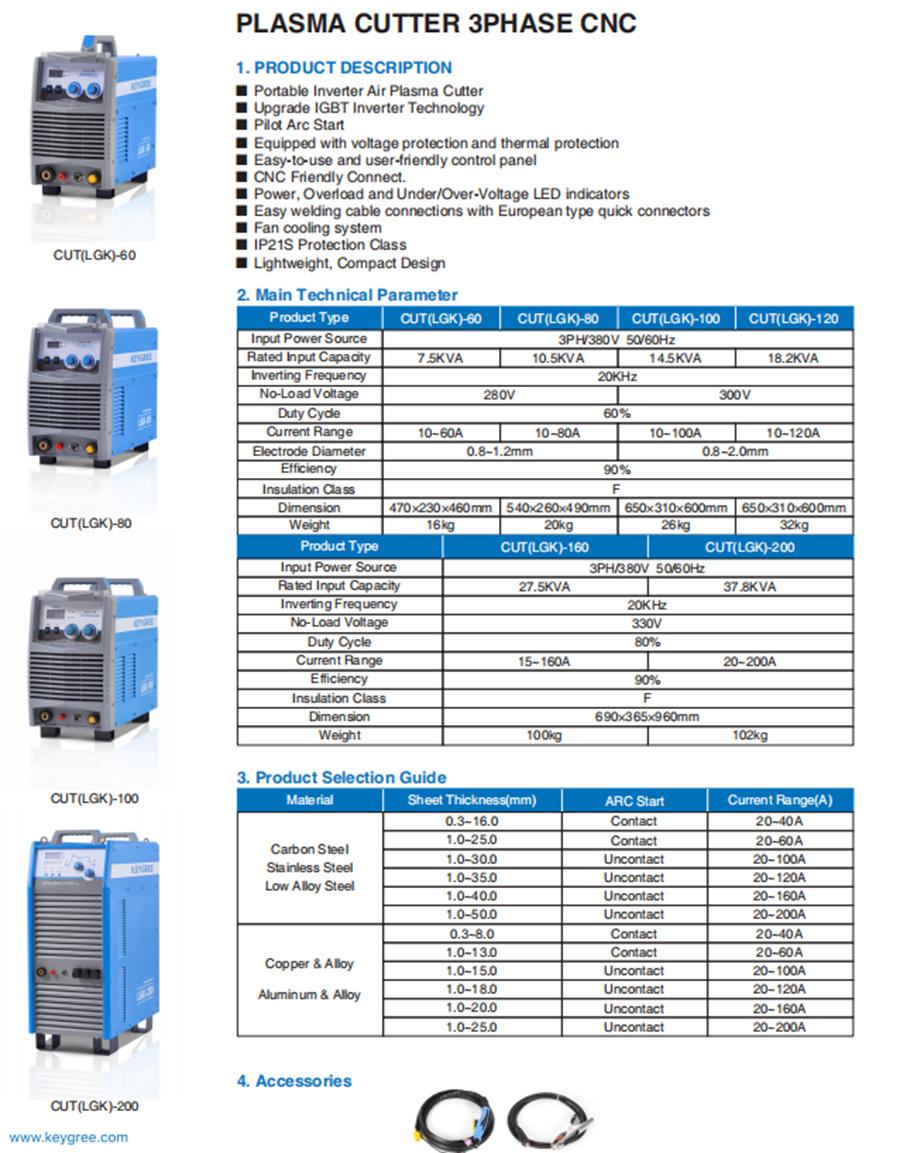 IGBT DC Cut-100 Inverter Air Plasma Cutter (LGK)