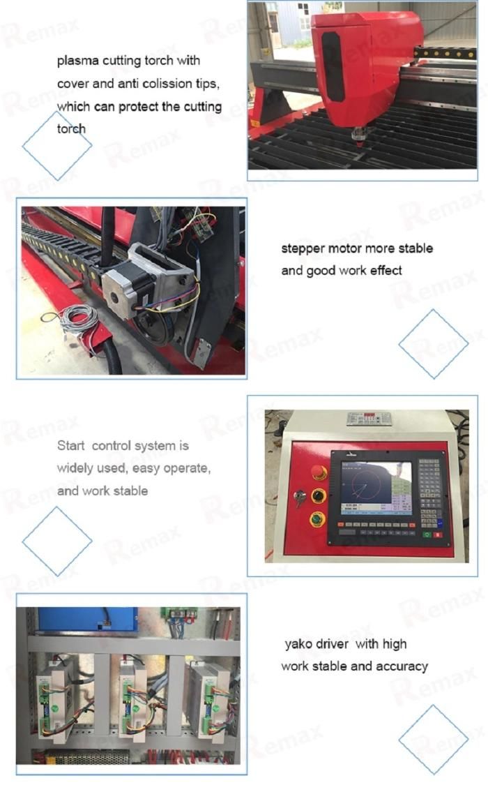 1530/1325/2030 CNC Plasma Cutting Machine Metal Cutting Machine with Lgk Hypertherm Power