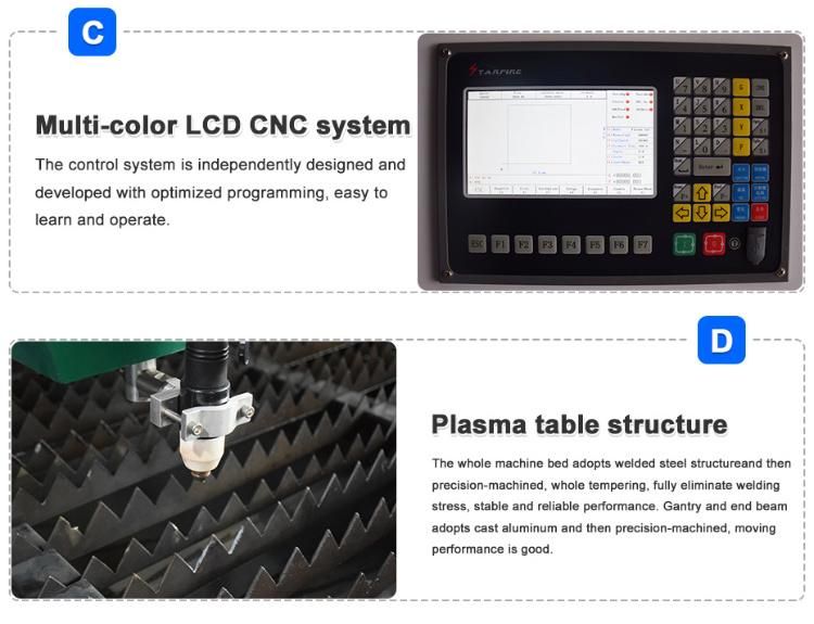 CNC Metal Pipe and Metal Sheet Plasma Cutting Machine 1325 CNC Router