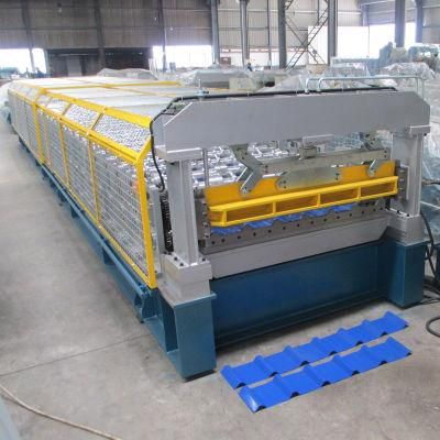 20 Years Experience Antique Color Arc Steel Roof Tile Roll Forming Machine Automatic Steel Panel CNC Control Roof Forming Mill Factory Price
