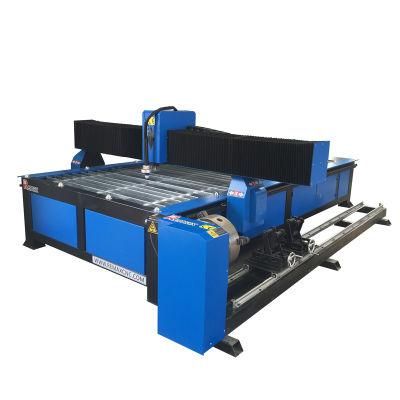 CNC Plasma Cutting Machine Remax 1530 Drilling Head Rotary Pipe Plasma Tube Cutter