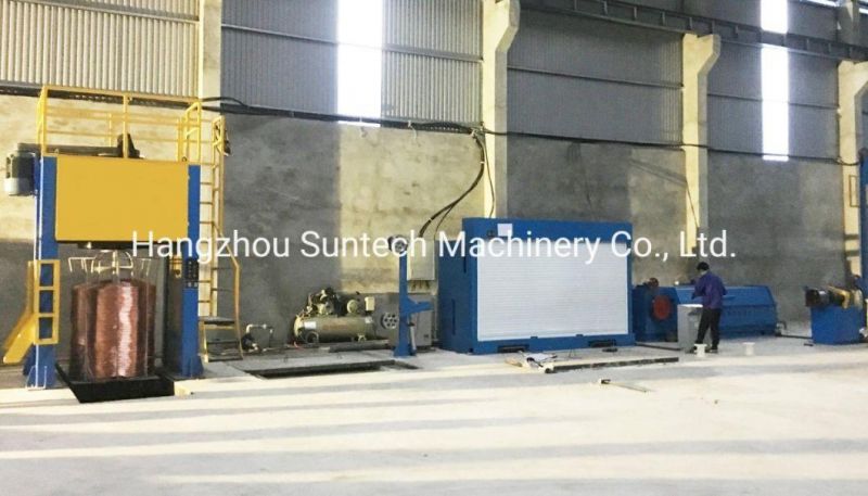 China Multi Intermediate Copper Wires Continuous Drawing Machine with Annealer and Dual Take up