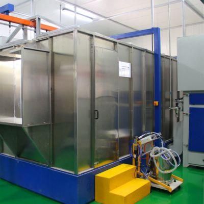 China Electrostatic Manual Powder Coating Spray Booth for Fan