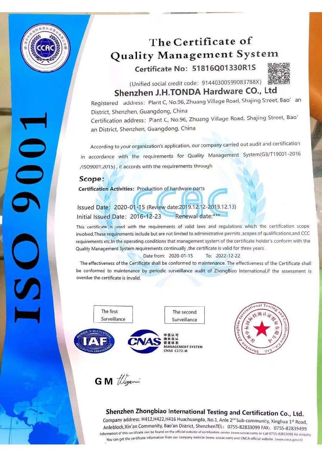 China Manufacturers High Precision CNC Machined Blue Anodized Aluminum Frame