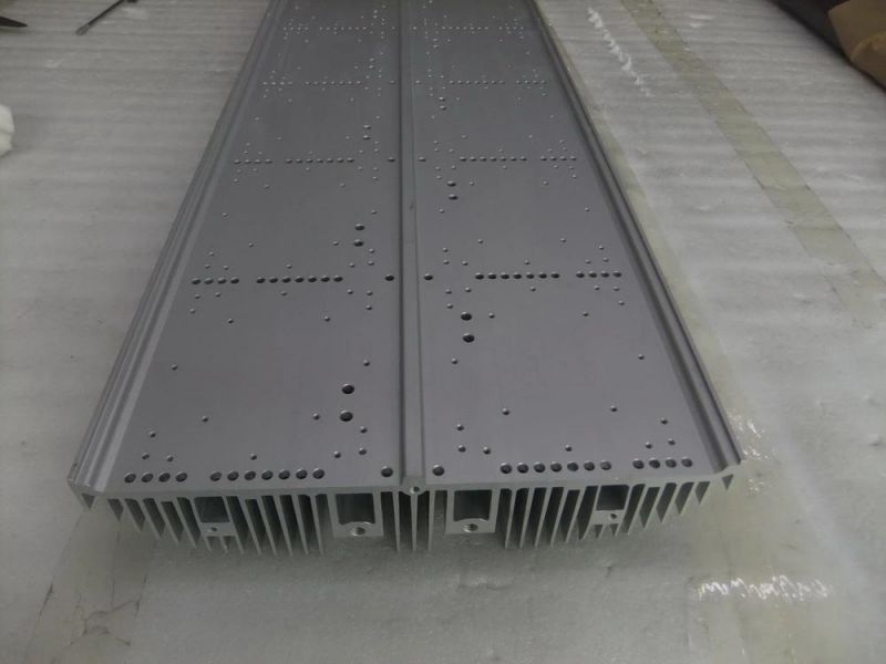LED High Power Street Lamp Lights Aluminum Heat Sinks with CNC Drilling Threading