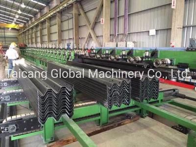 W Beam and Three Beam Highway Guardrail Roll Forming Machine Crash Beam Roll Forming Making Machine