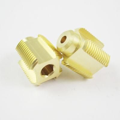 CNC Brass Lathe Turning Machine Mechanical Parts OEM CNC Milled Brass Part