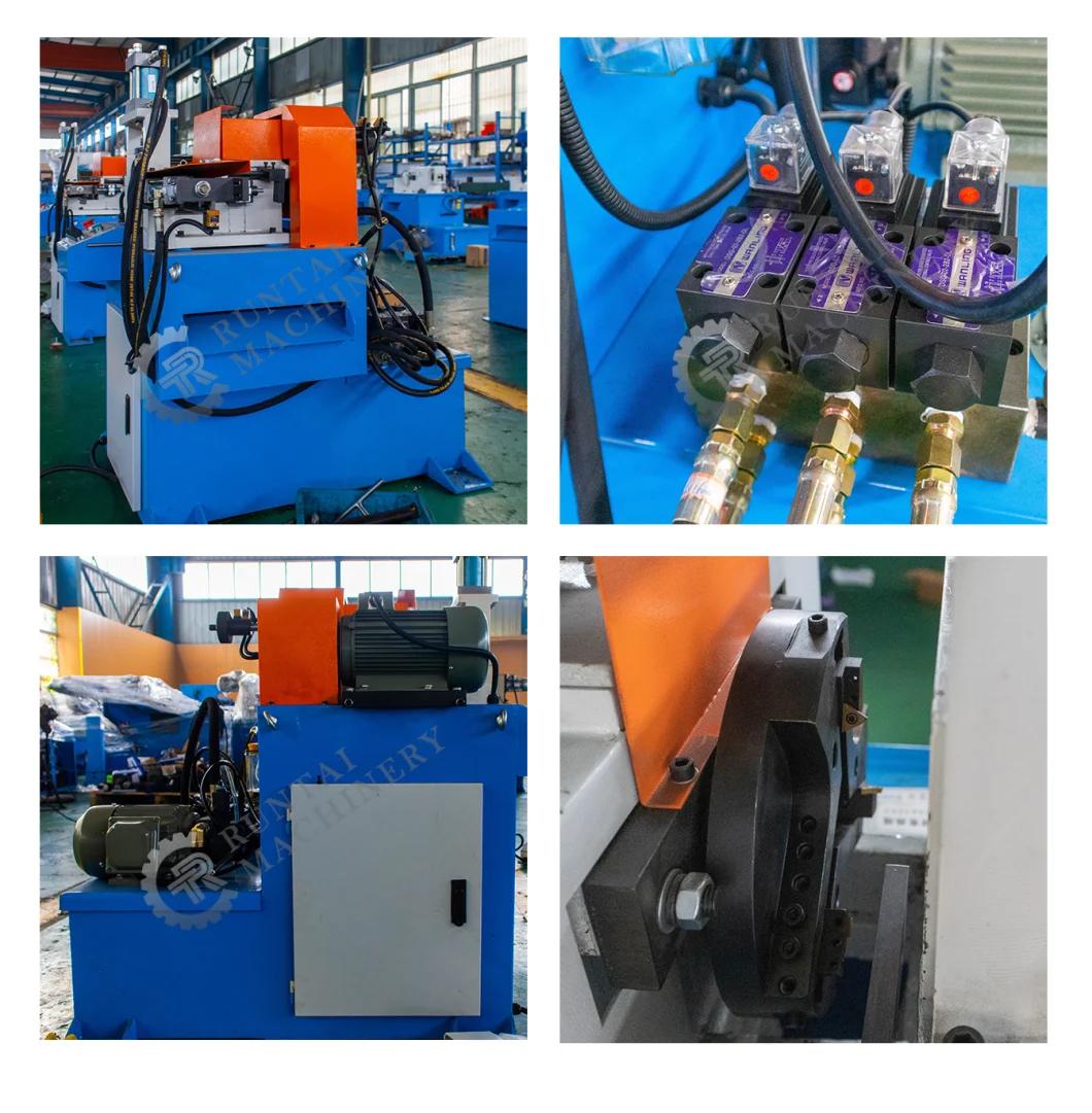 Rt-80sm Metal Chamfering Machinesteel Chamfering Machineshort Pipe Double End Chamfering Machine